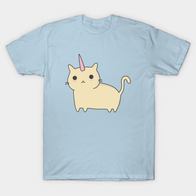 Kawaii Unicorn Cat T-Shirt by happinessinatee